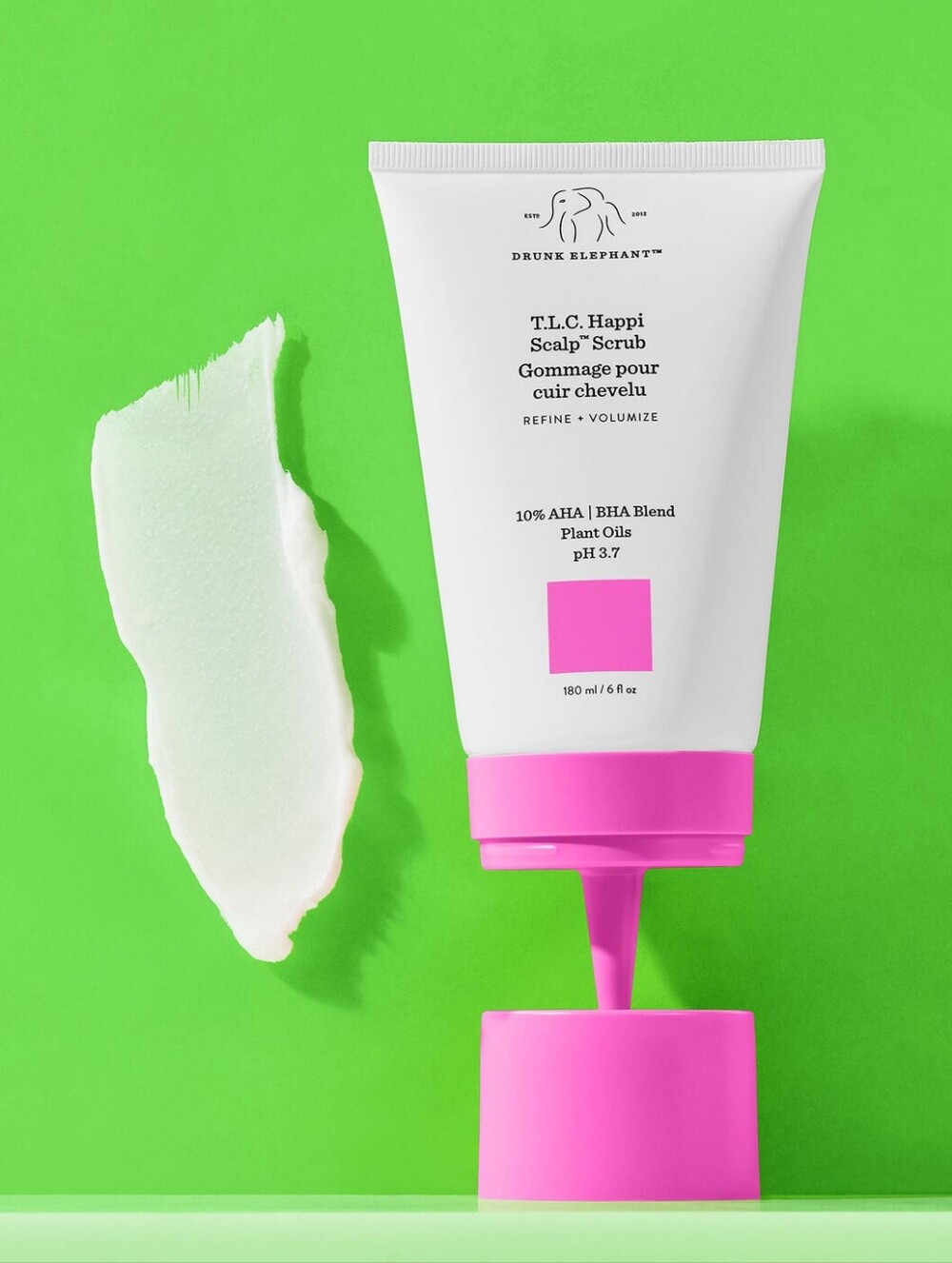 New Drunk Elephant T.L.C. Happi Scalp Scrub 6 oz 180 mL 10% AHA BHA Blend Happy
